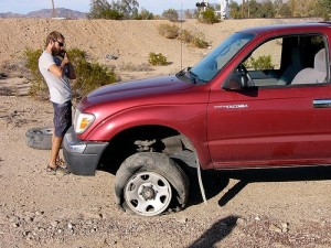 Are tire blowouts car accidents for insurance purposes?
