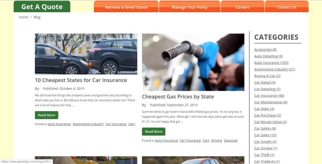 good2go insurance blog page