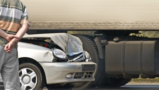 broken new car and driver