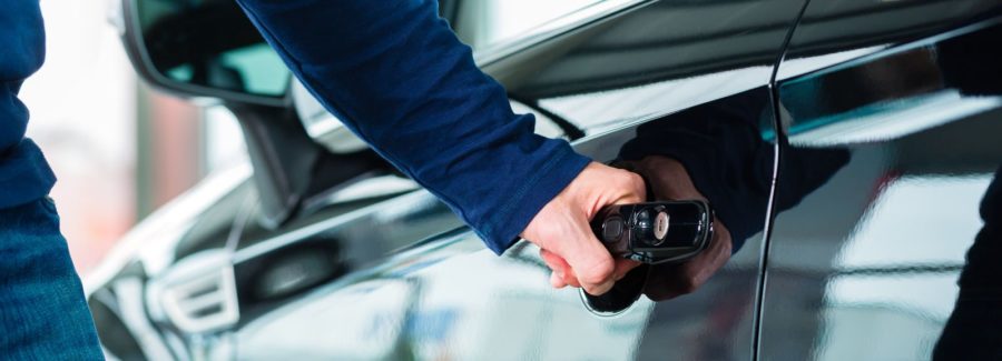 Opening car door