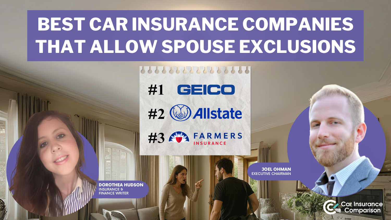 10 Best Car Insurance Companies That Allow Spouse Exclusions in 2025