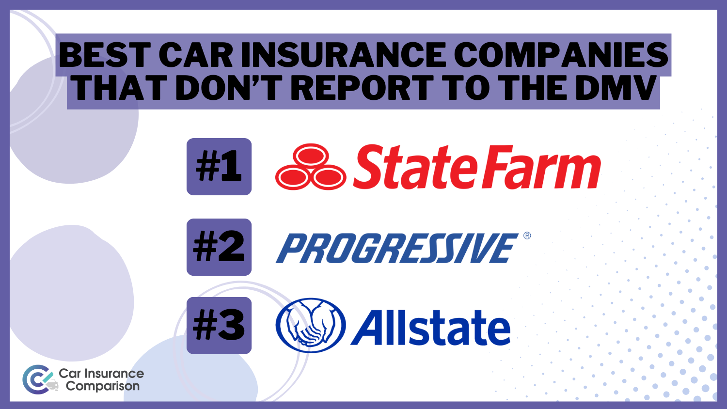 State Farm, Progressive, and Allstate: Best Car Insurance Companies That Don’t Report to the DMV