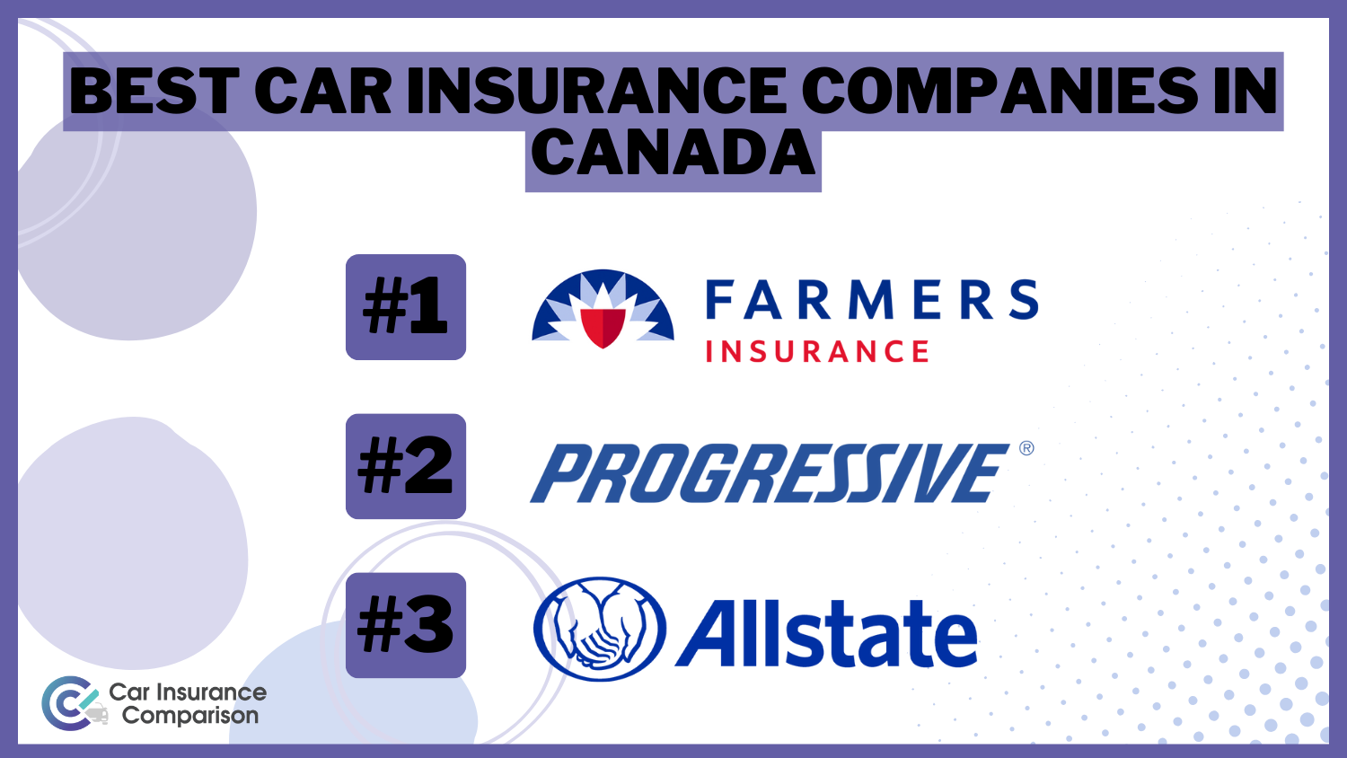Best Car Insurance Companies in Canada: Farmers, Progressive, and Allstate