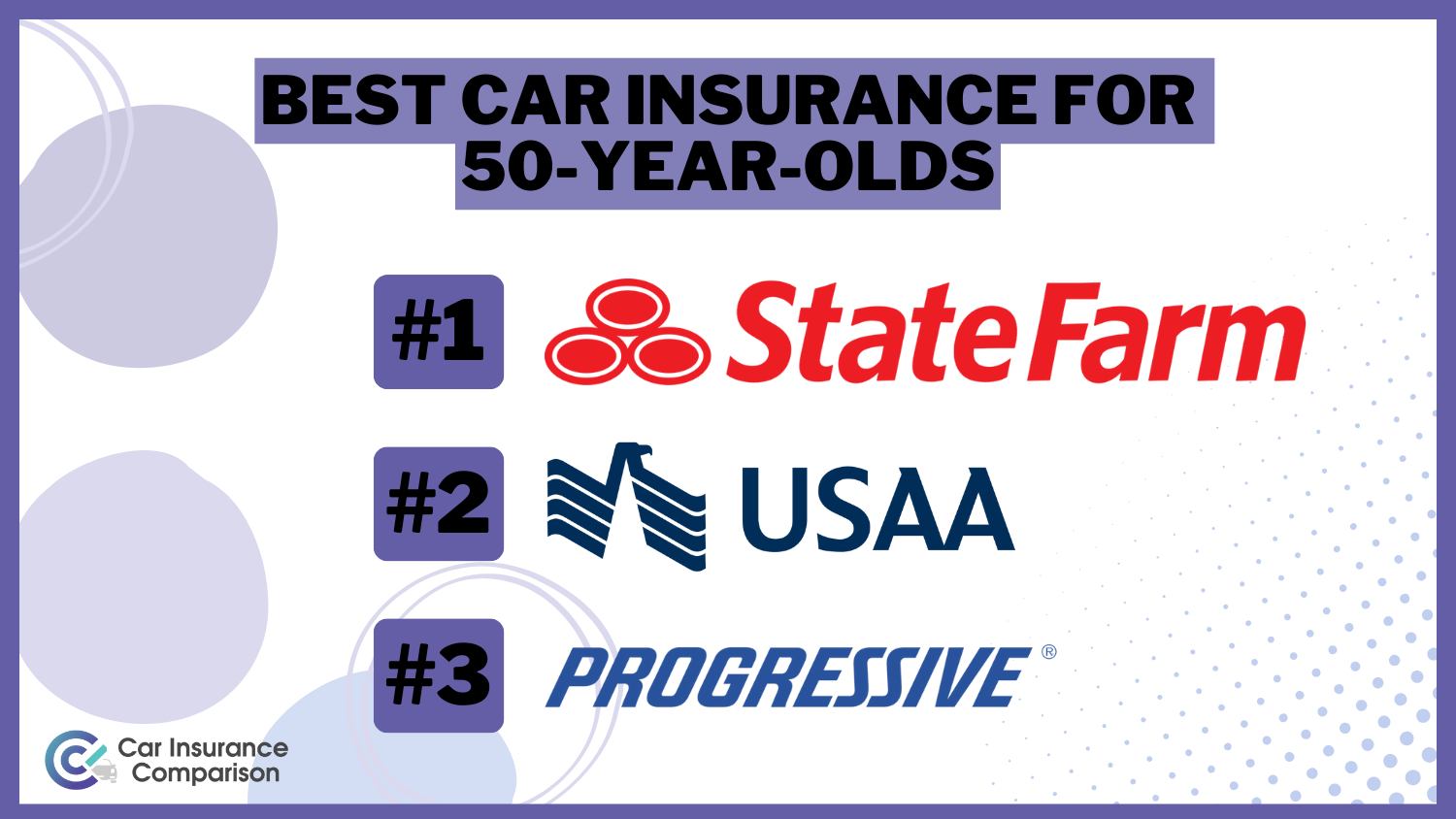 Best Car Insurance For 50-Year-Olds : State Farm, USAA, Progressive