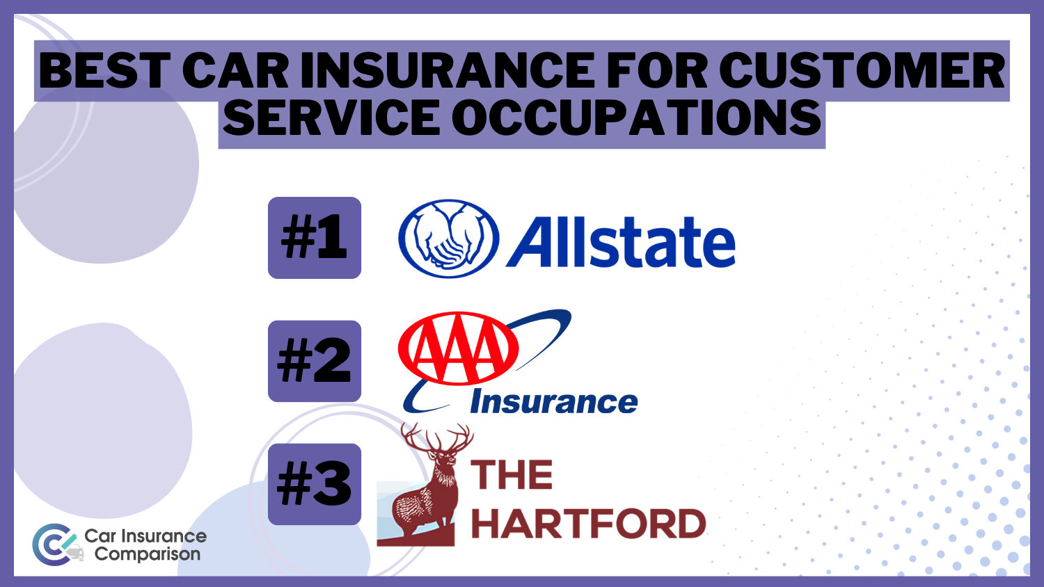 Best Car Insurance For Customer Service Occupations: Allstate, AAA, The Hartford
