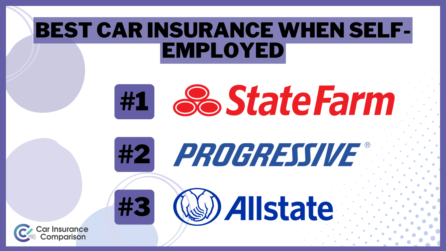 State Farm, Progressive, Allstate: Best Car Insurance When Self-Employed