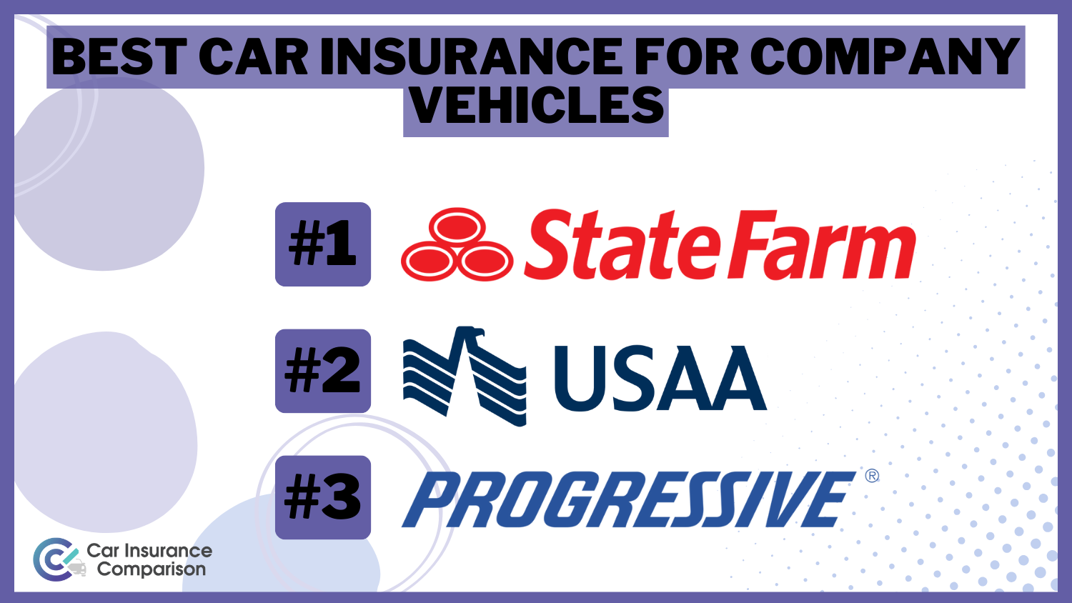 State Farm, USAA, Progressive: Best Car Insurance for Company Vehicles