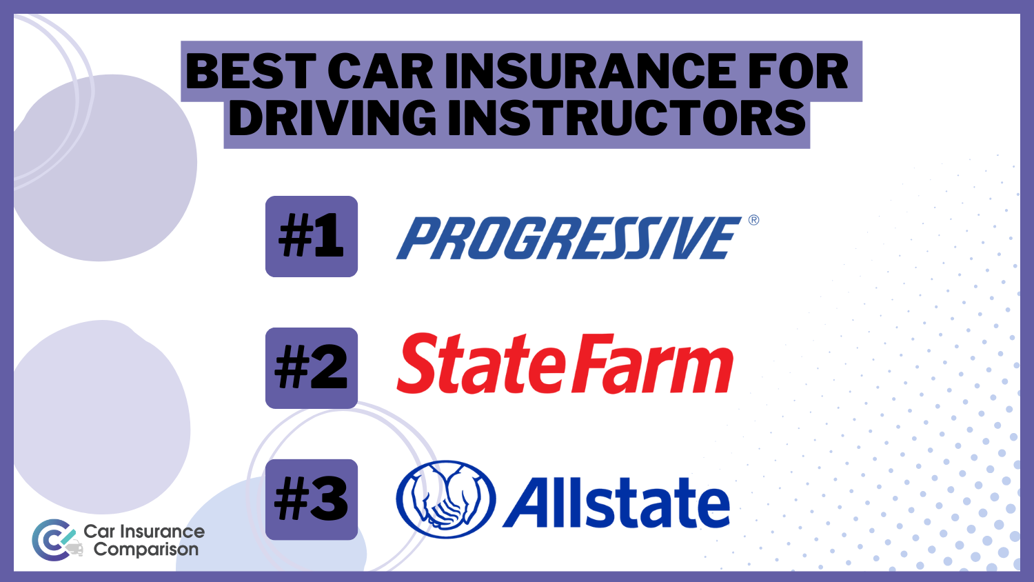 Best Car Insurance for Driving Instructors: Progressive, State Farm, Allstate