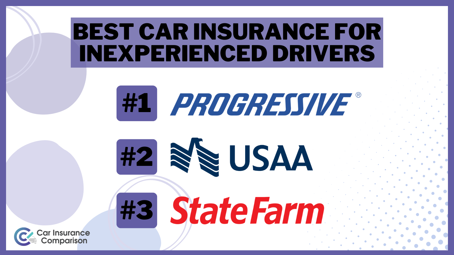 Best Car Insurance for Inexperienced Drivers: Progressive, USAA and State Farm