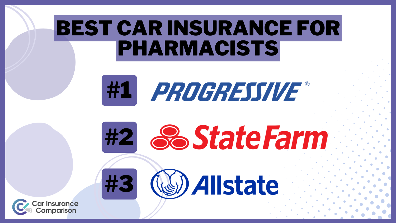 Best Car Insurance for Pharmacists: Progressive, State Farm, and Allstate