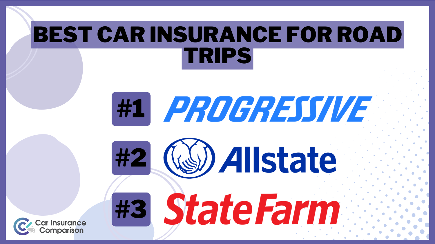 Best Car Insurance for Road Trips : Progressive, Allstate, State Farm
