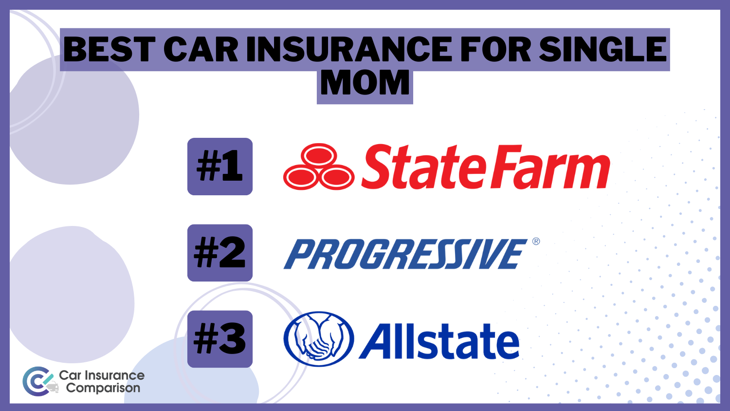 Best Car Insurance for Single Moms: State Farm, Progressive and Allstate