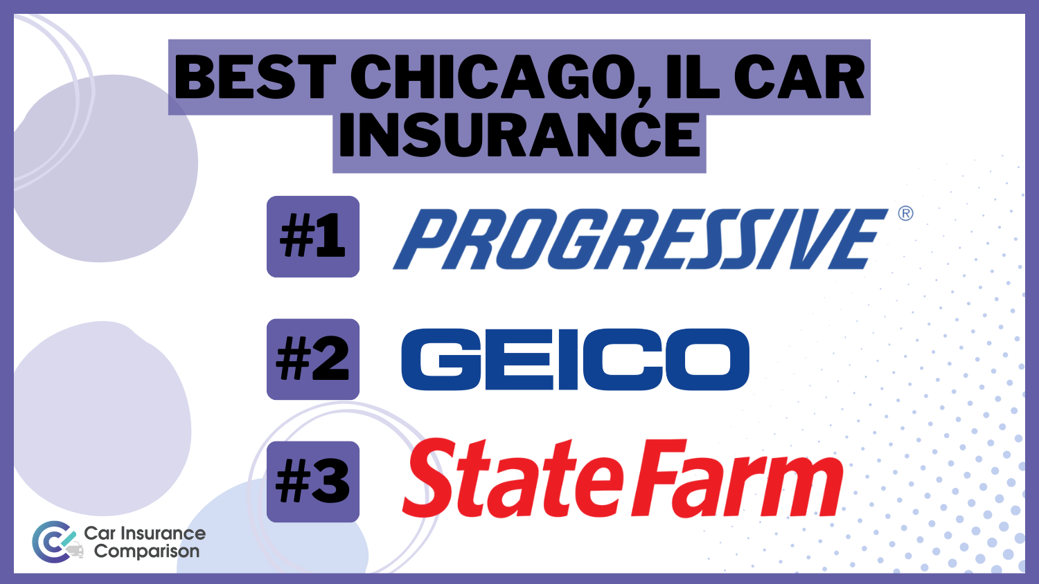 Best Chicago, IL Car Insurance: Progressive Geico, and State Farm