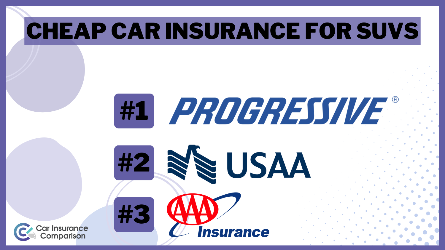 Cheap Car Insurance for SUVs: Progressive, USAA, AAA