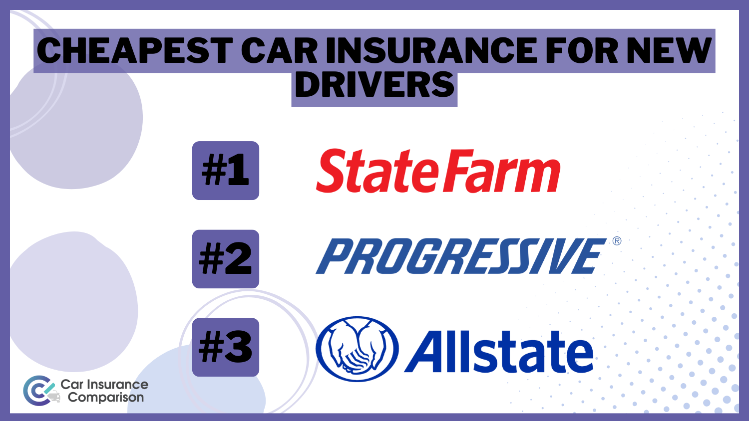 Cheapest Car Insurance for New Drivers: State Farm, Progressive, and Allstate
