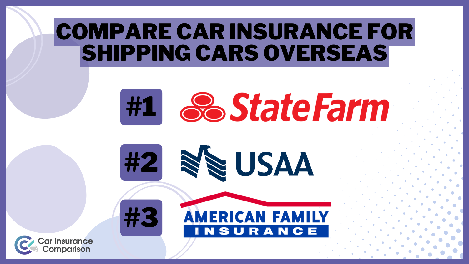 Compare Car Insurance for Shipping Cars Overseas: Rates, Discounts, & Requirements in 2024 (Top 10 Companies)