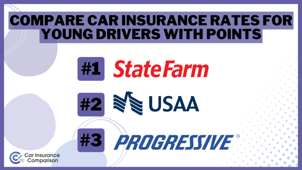 Compare Car Insurance Rates for Young Drivers With Points in 2024 (Top 10 Companies)