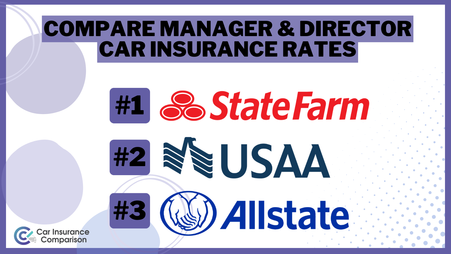 Compare Manager & Director Car Insurance Rates in 2024 (Top 10 Companies)