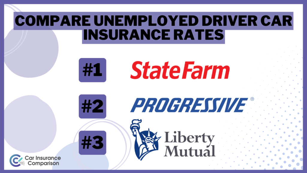 Compare Unemployed Driver Car Insurance Rates in 2024 (Top 10 Companies)