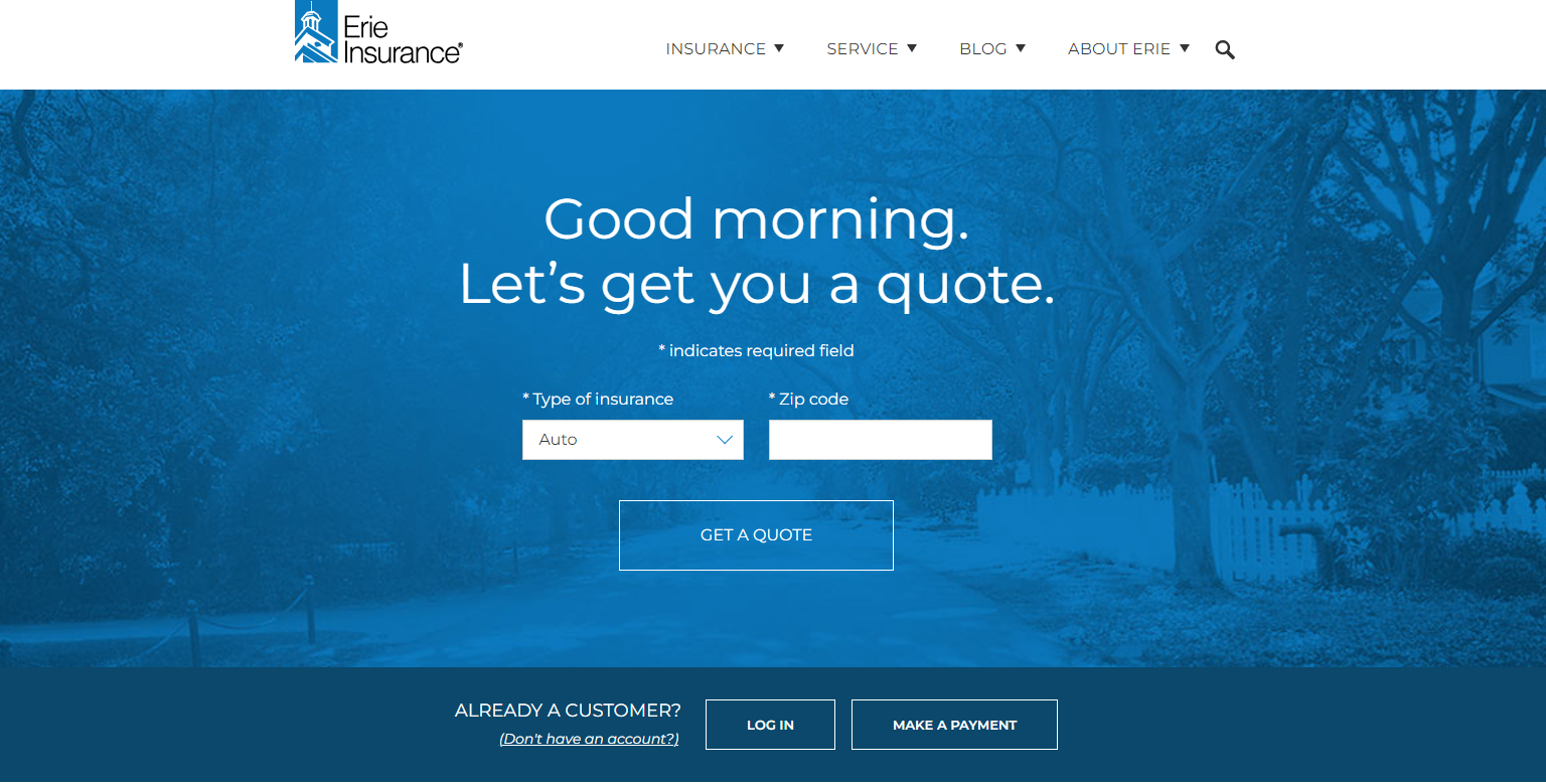 Erie: Cheapest Maryland Car Insurance Rates
