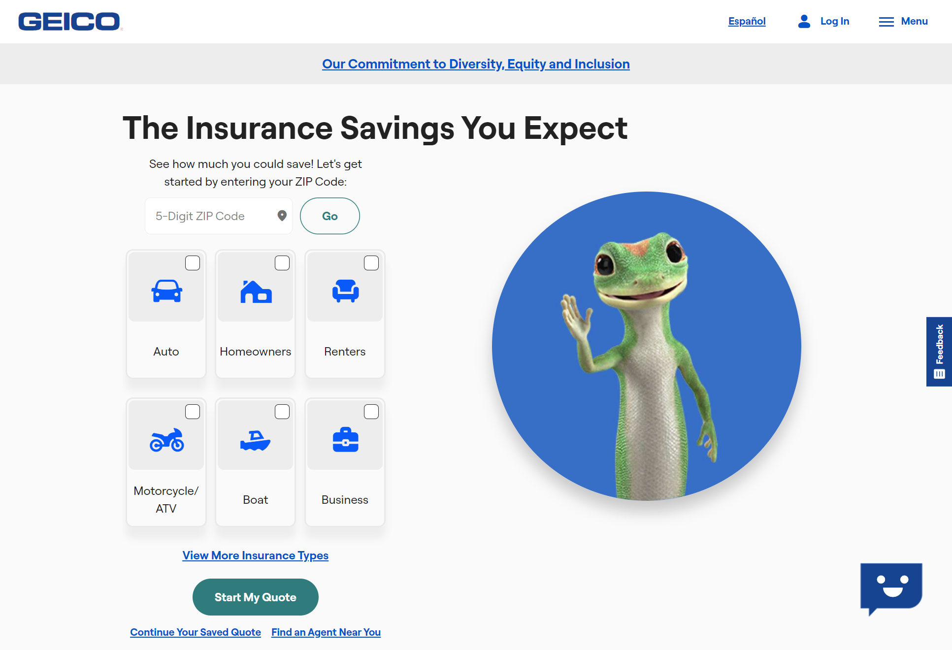 Provider Screenshot: Geico vs. AAA Car Insurance