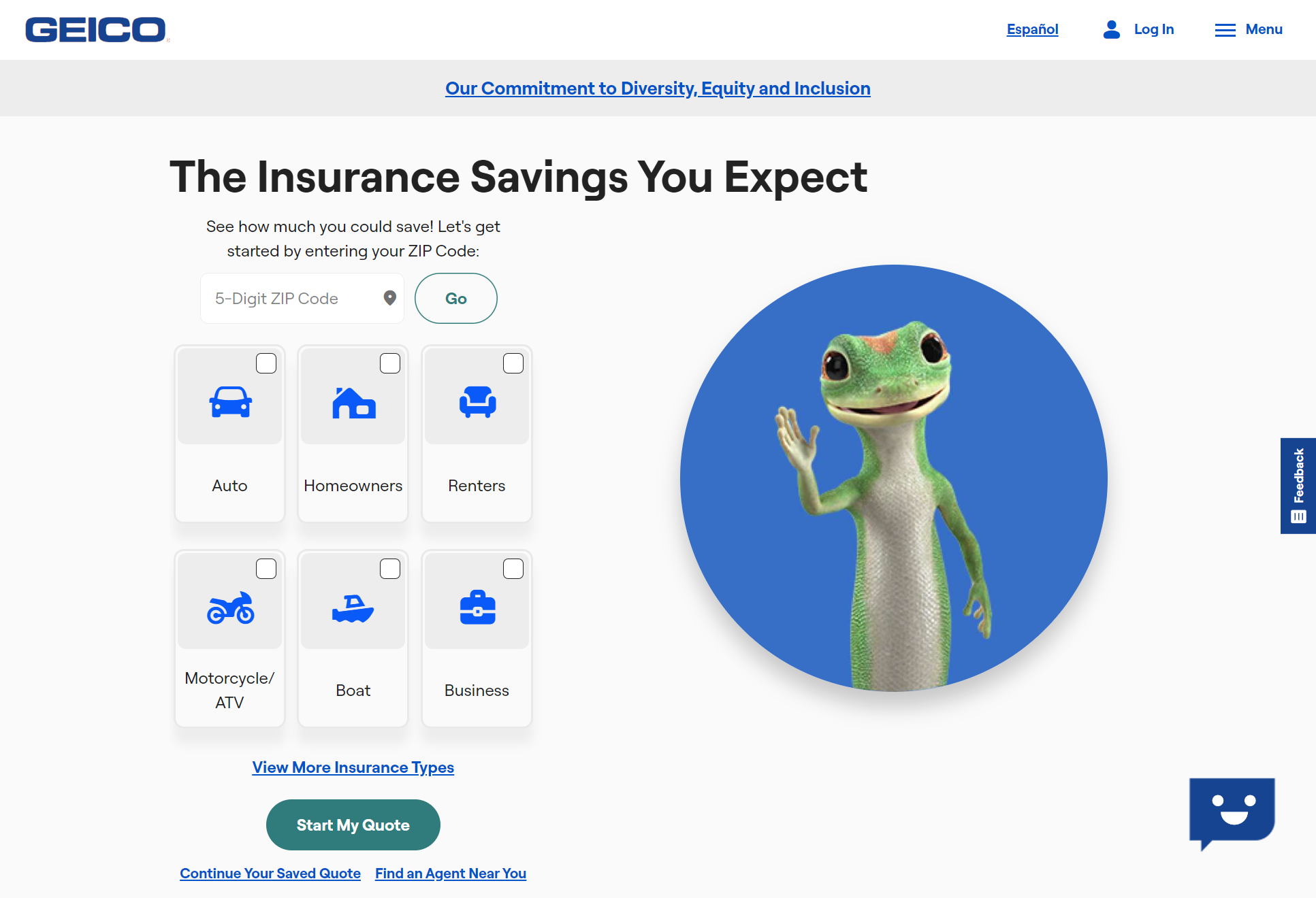 Geico homepage: Cheap Insurance for Car Auctions