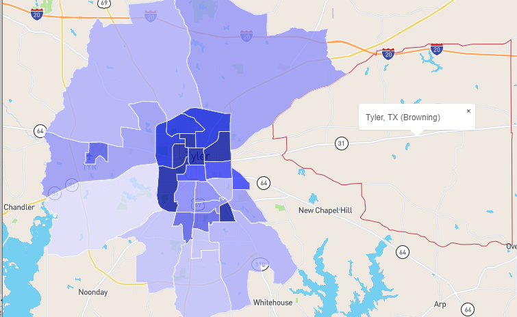 Safest Neighborhoods in Tyler, Texas