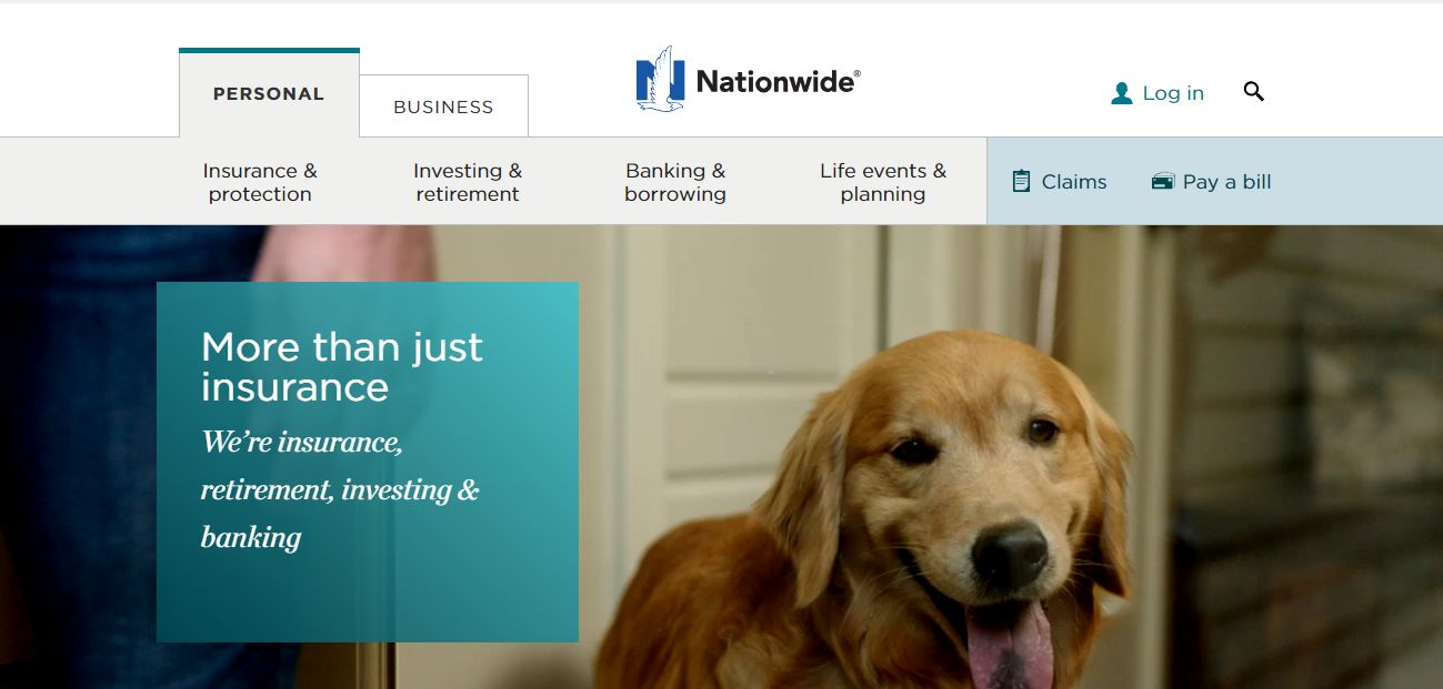 Nationwide Auto Insurance home page
