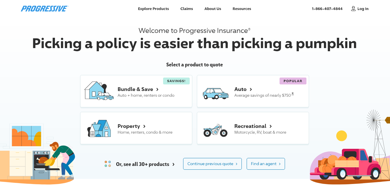 Progressive Site Screenshot: Best Nissan Car Insurance Rates