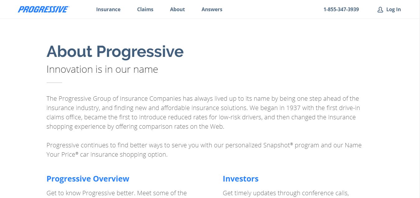 About Progressive screenshot: How to Get Progressive Car Insurance Quotes Online