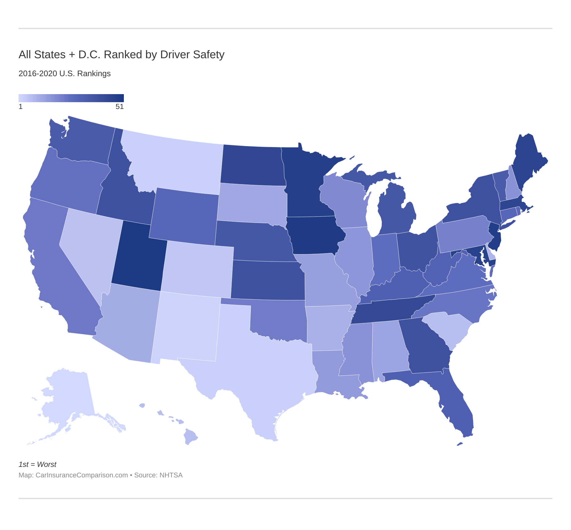 10 States with the Worst Drivers [2020 Study]